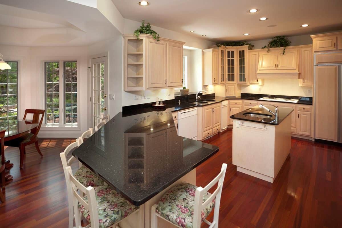Dine-In kitchen with granite counter tops