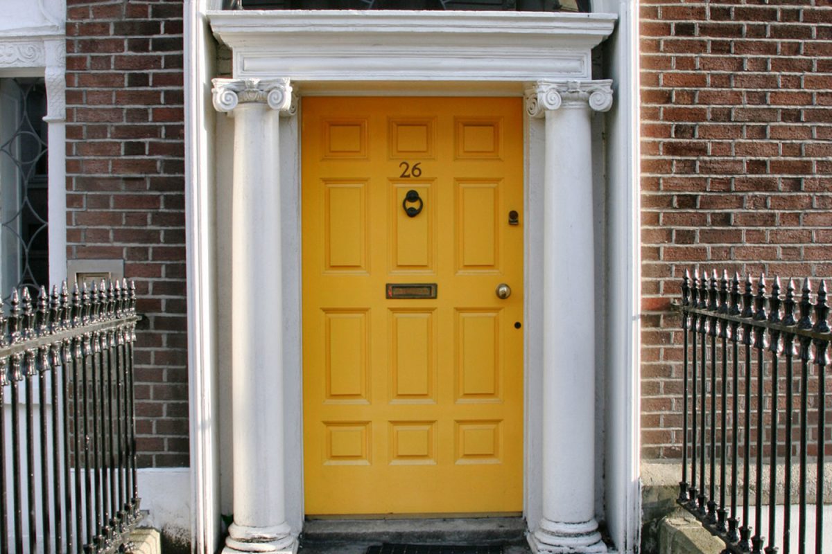 Most overlooked part of the house the yellow door