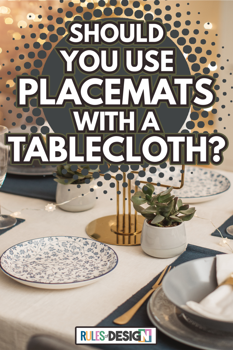 Table arranged for Christmas lunch - Should You Use Placemats With A Tablecloth