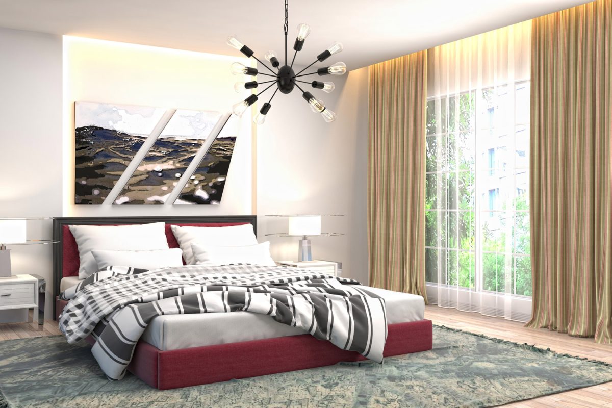 overwhelming bedroom style for bedding and curtains, Should Your Bedroom Curtains Match The Bedding?