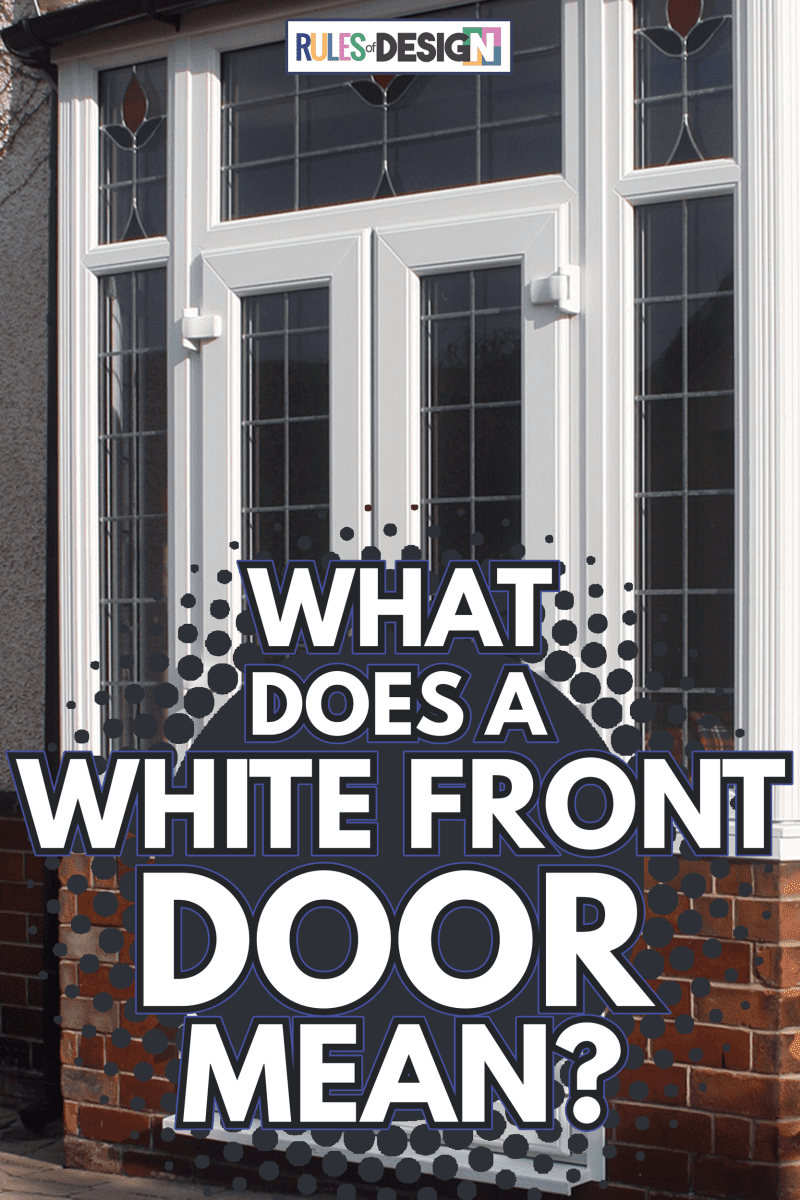 uPVC French Doors fitted in Bay - What Does A White Front Door Mean
