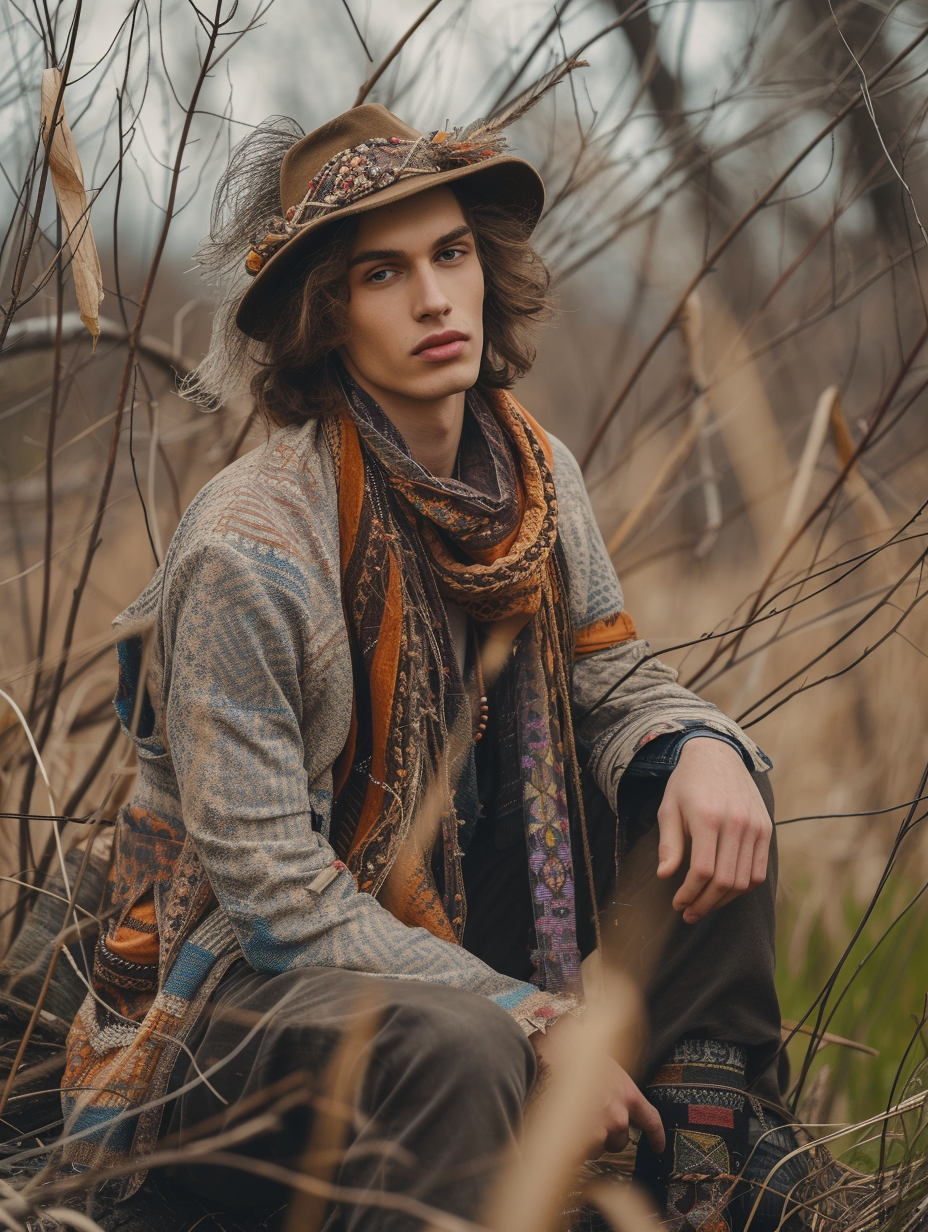 A gender-neutral style inspired by Boho fashion