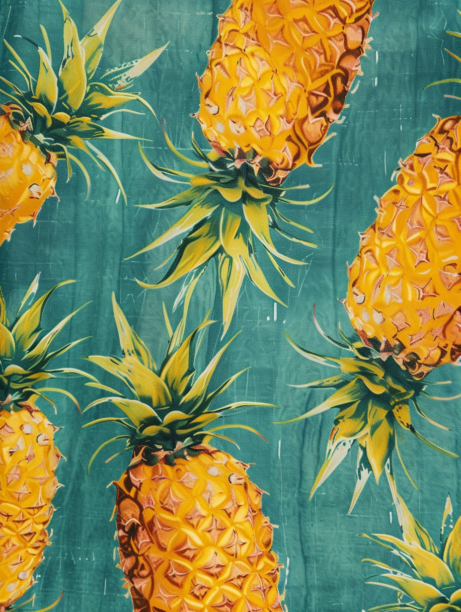 A pineapple printed tank top for casual outings