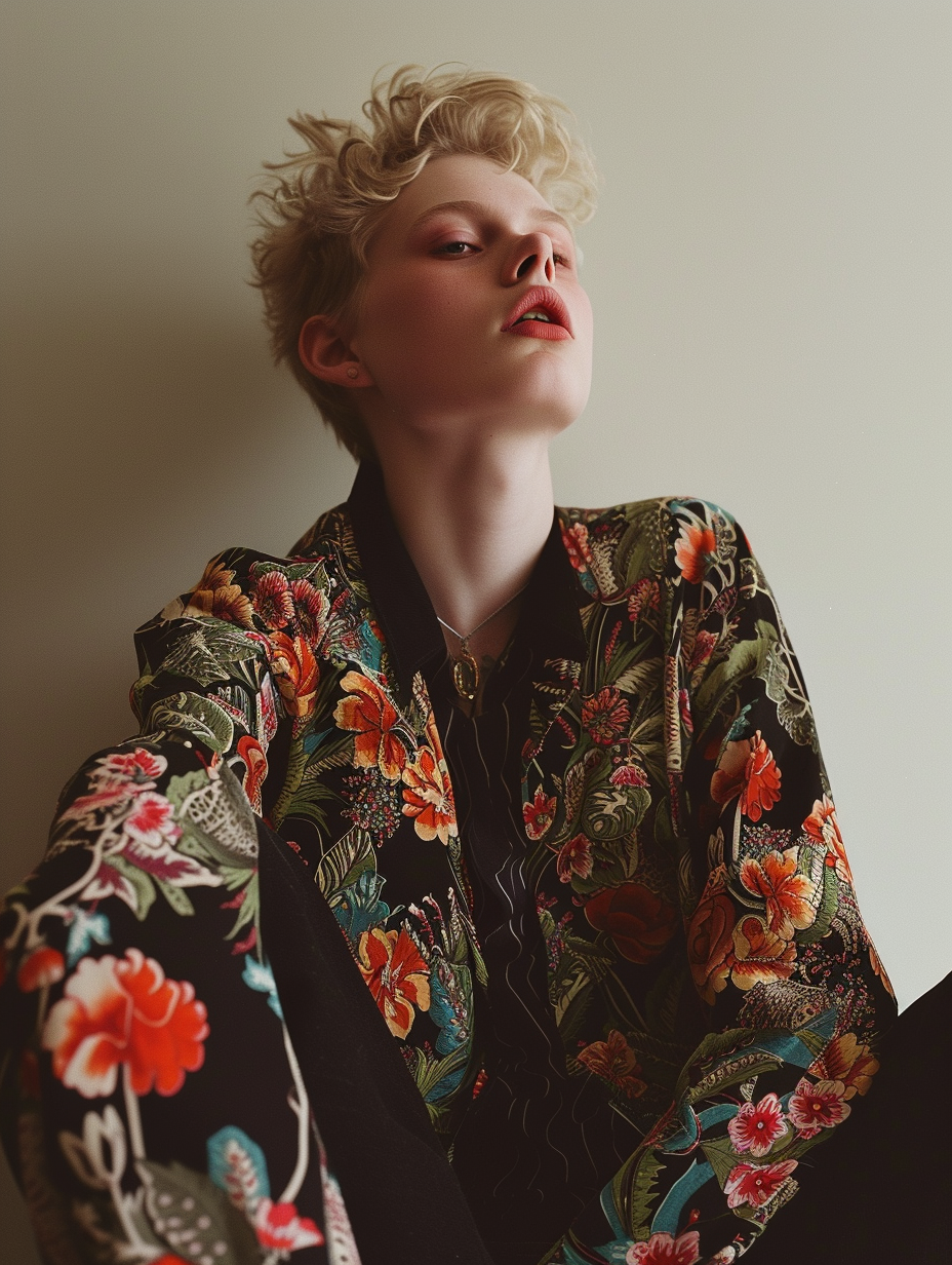 An androgynous style with a passion for floral prints